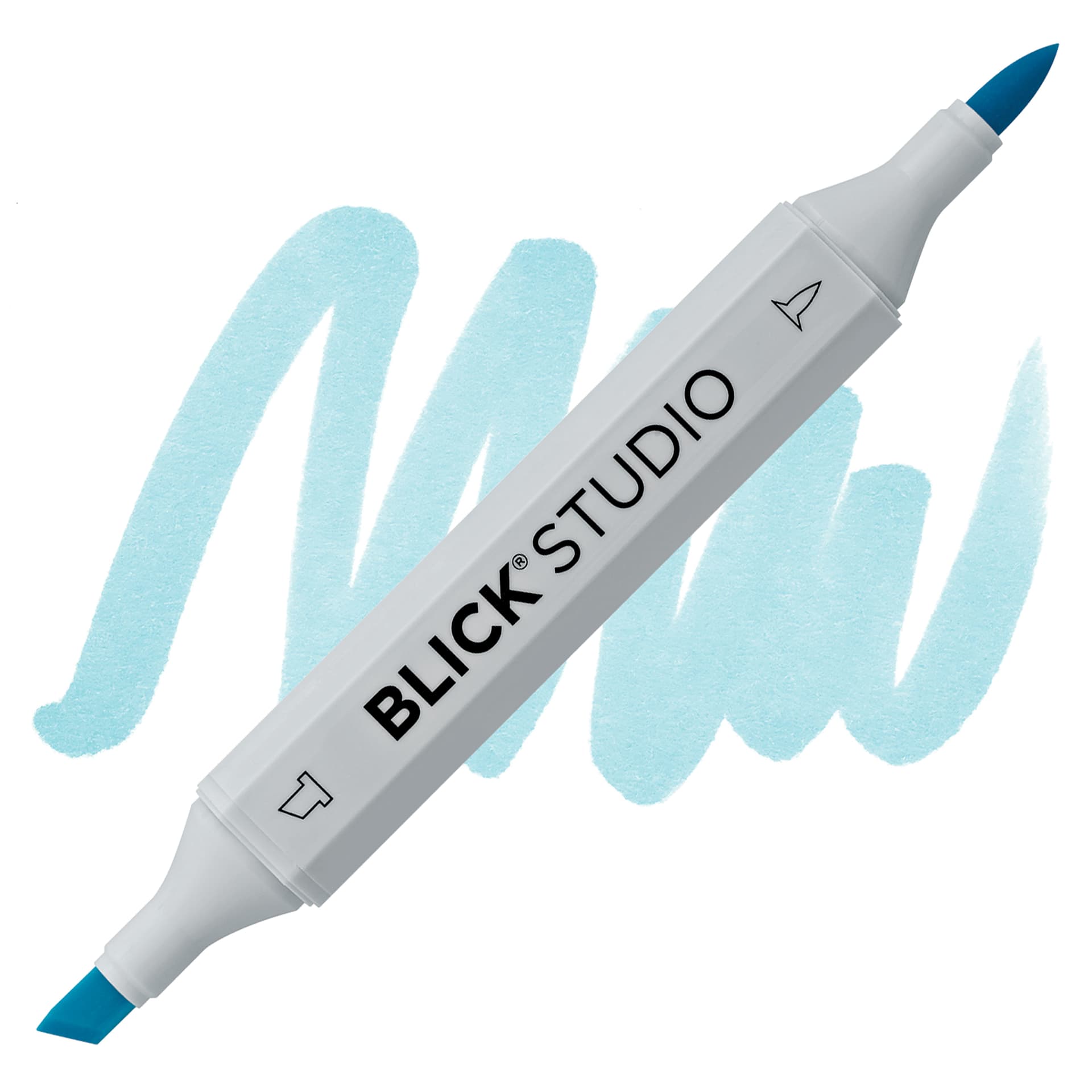Blick Studio Brush Marker - Horizon Blue marker and swatch