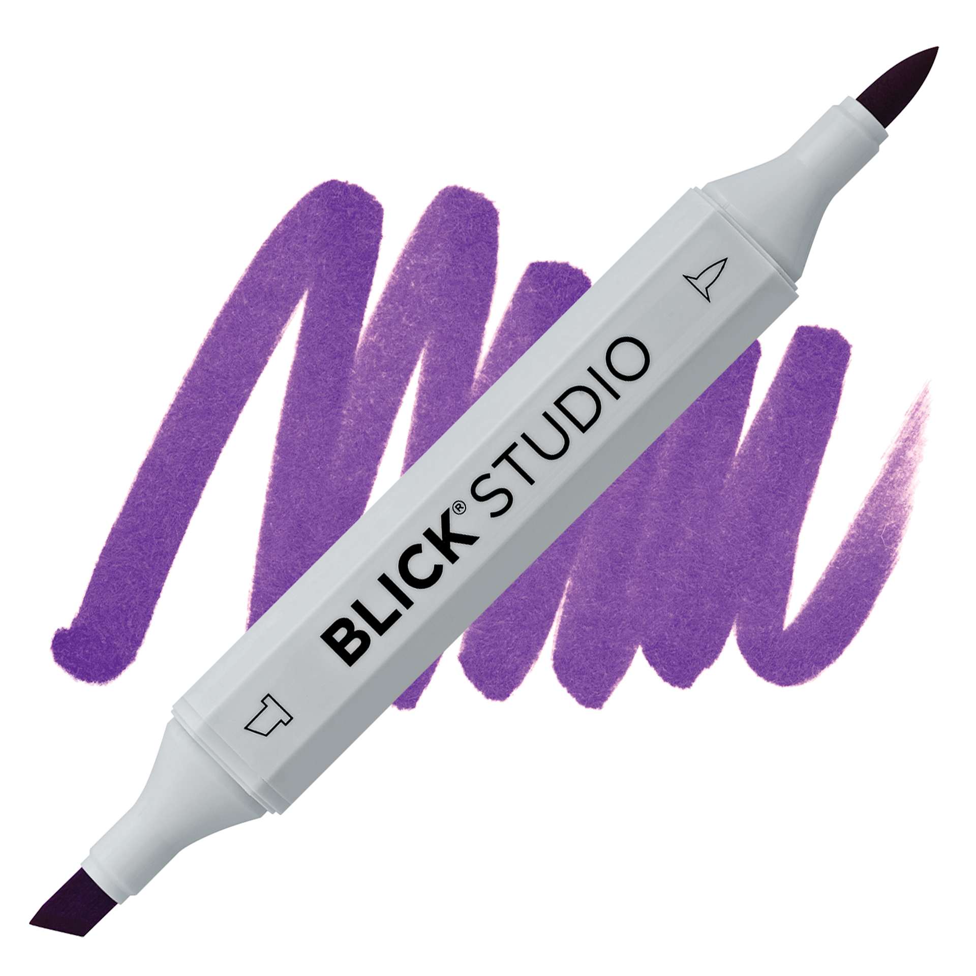 Blick Studio Brush Marker - Purple marker and swatch