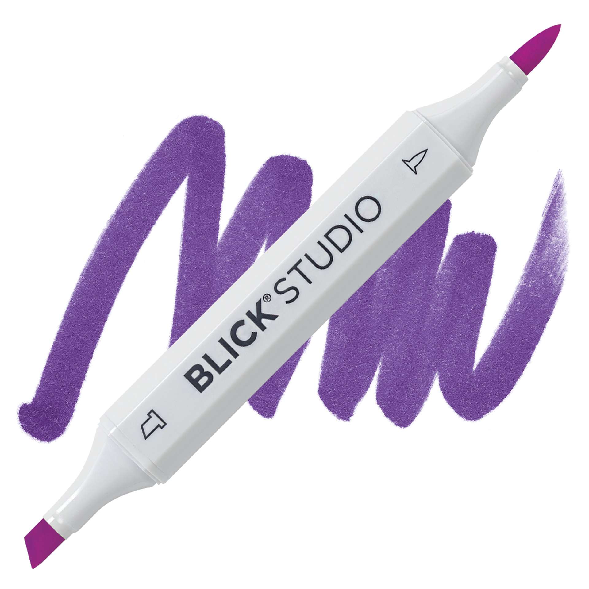 Blick Studio Brush Marker - Violet marker and swatch