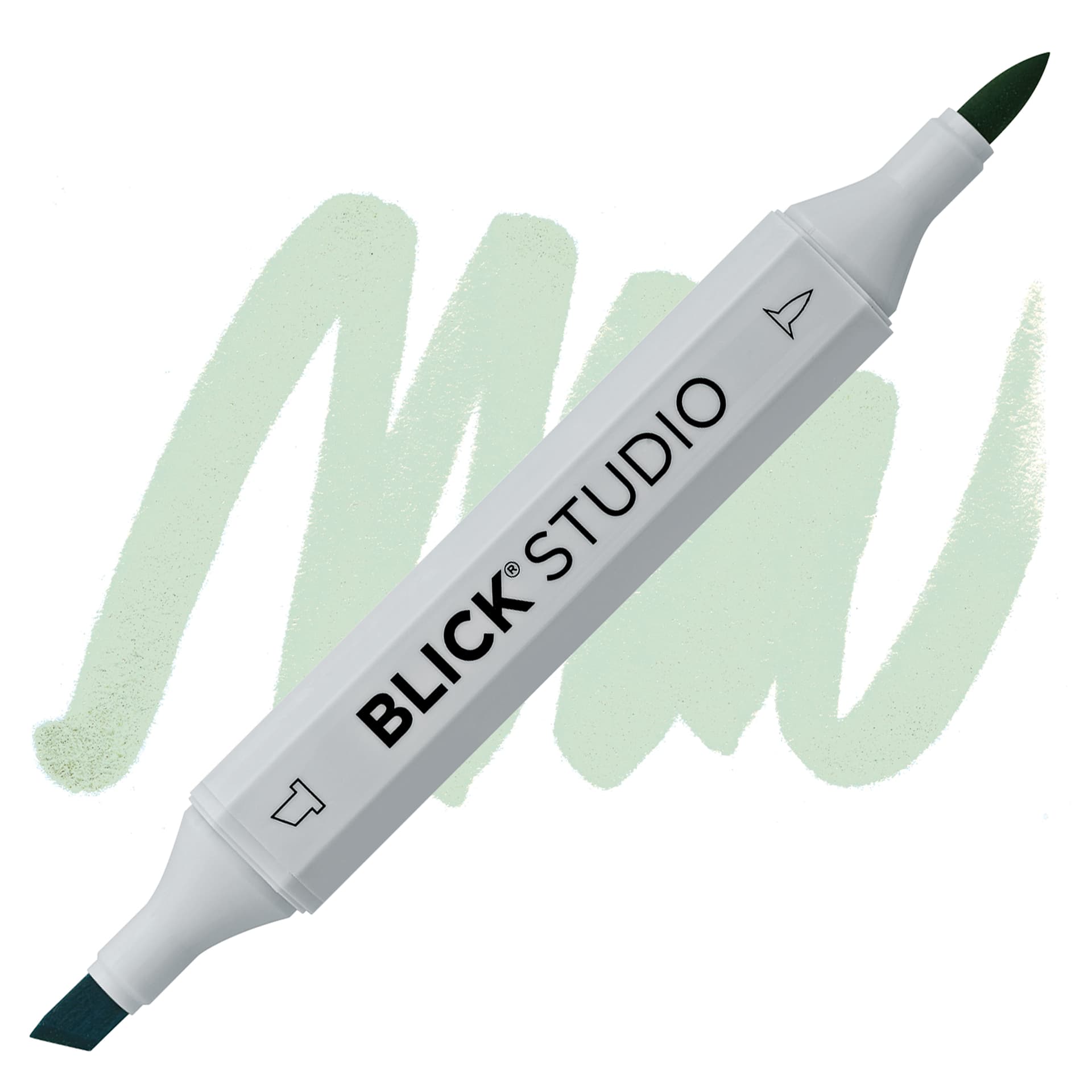 Blick Studio Brush Marker - Sage marker and swatch