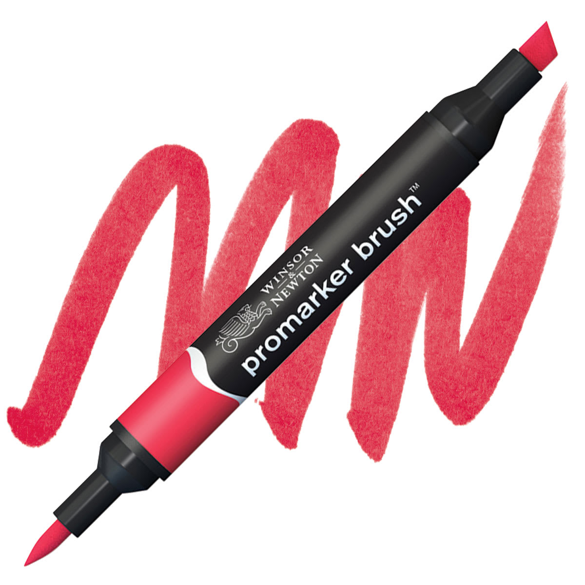 Winsor & Newton Promarker Brush Marker - Red marker and swatch