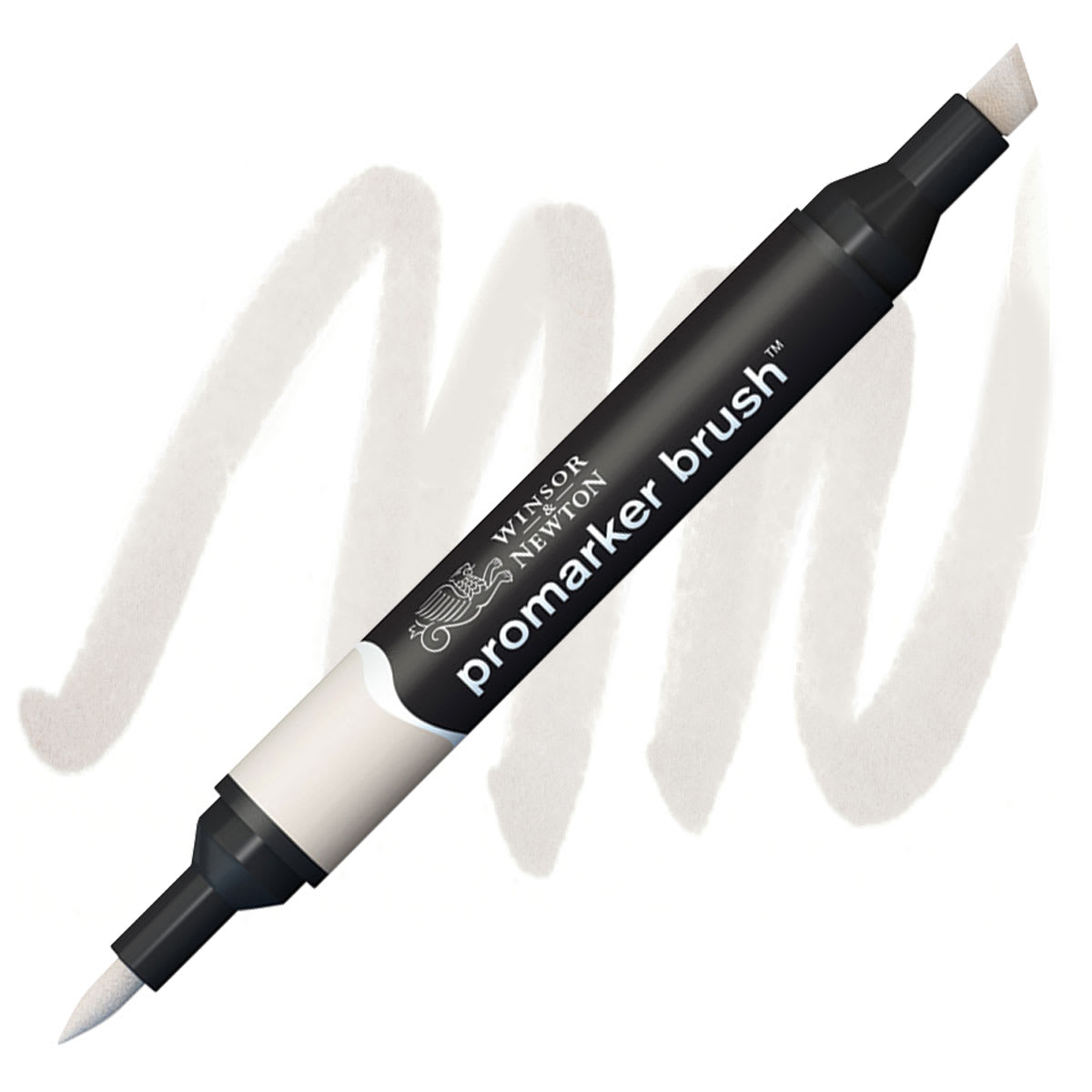 Winsor & Newton Promarker Brush Marker - Warm Grey 1 marker and swatch