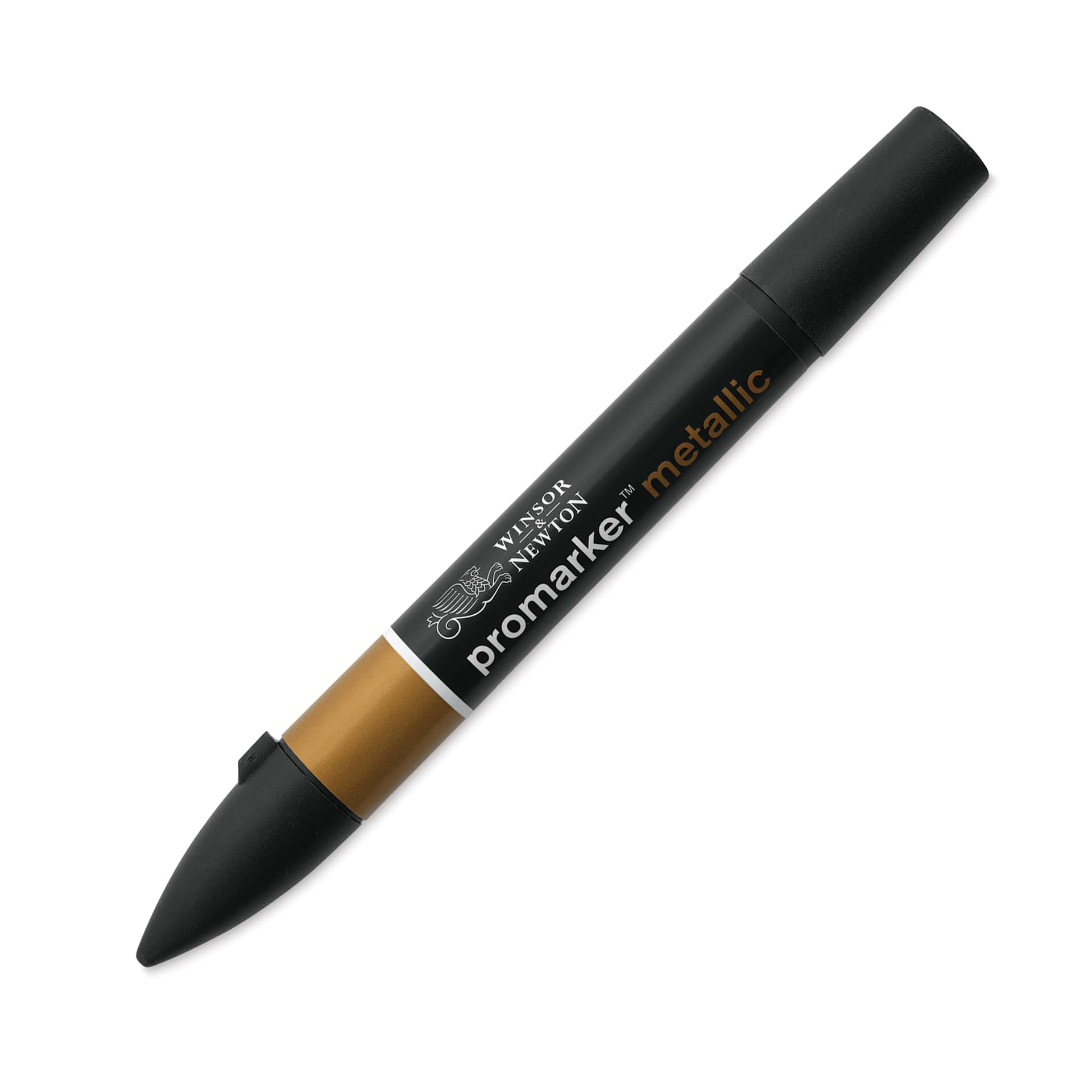 Winsor & Newton Promarker Metallic Marker - Red Gold, cap on