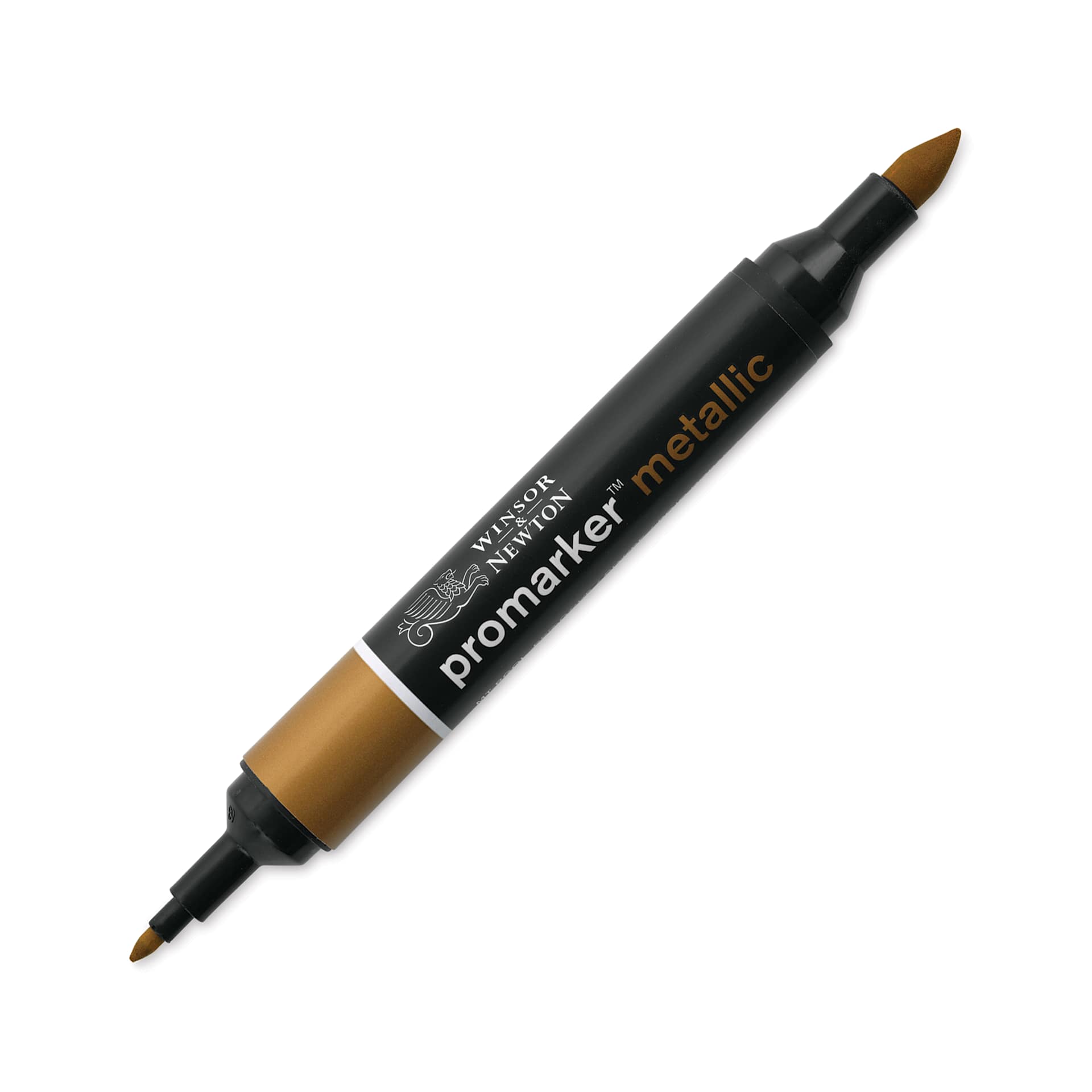 Winsor & Newton Promarker Metallic Marker - Red Gold, caps off