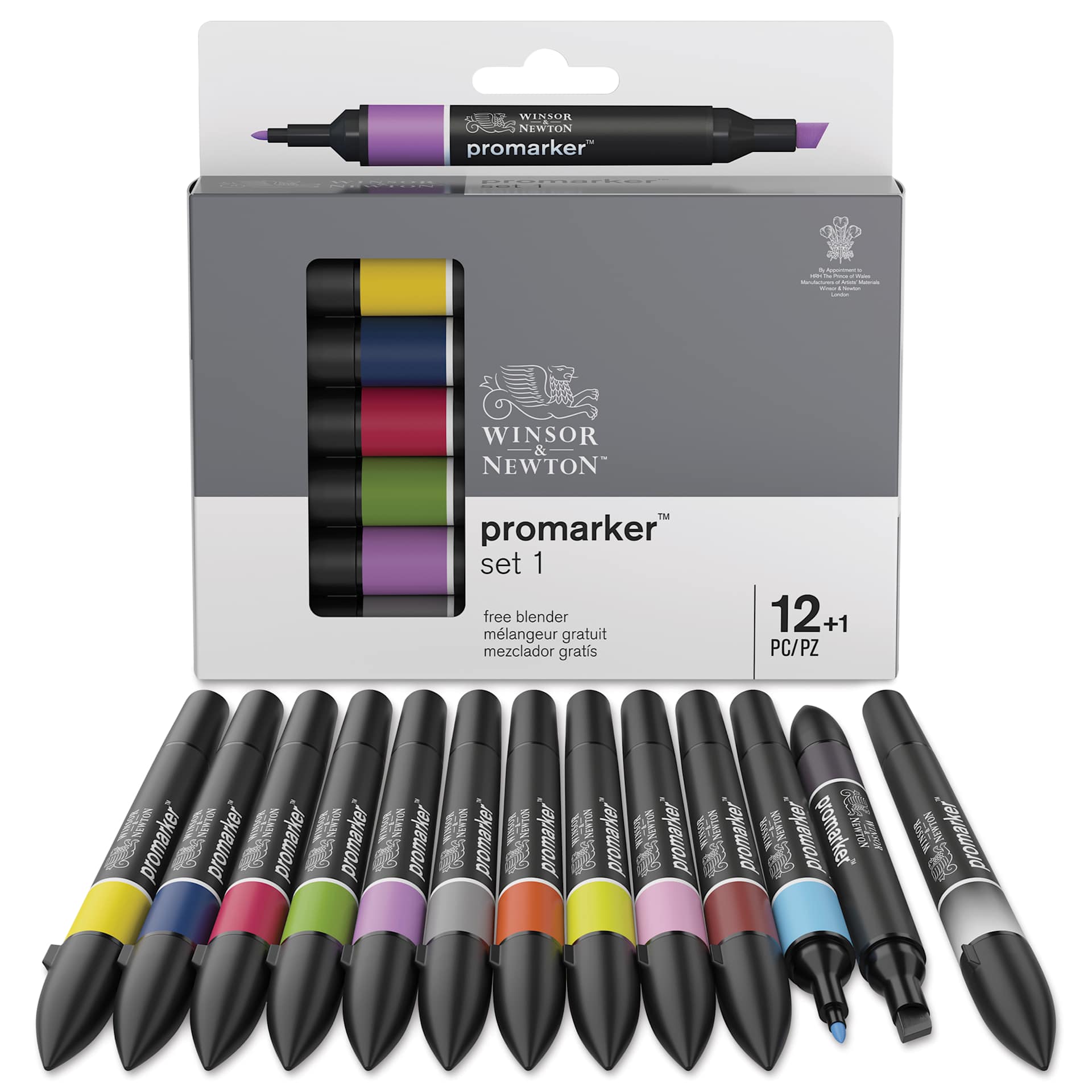 Winsor & Newton Promarker - Set 1, Set of 13