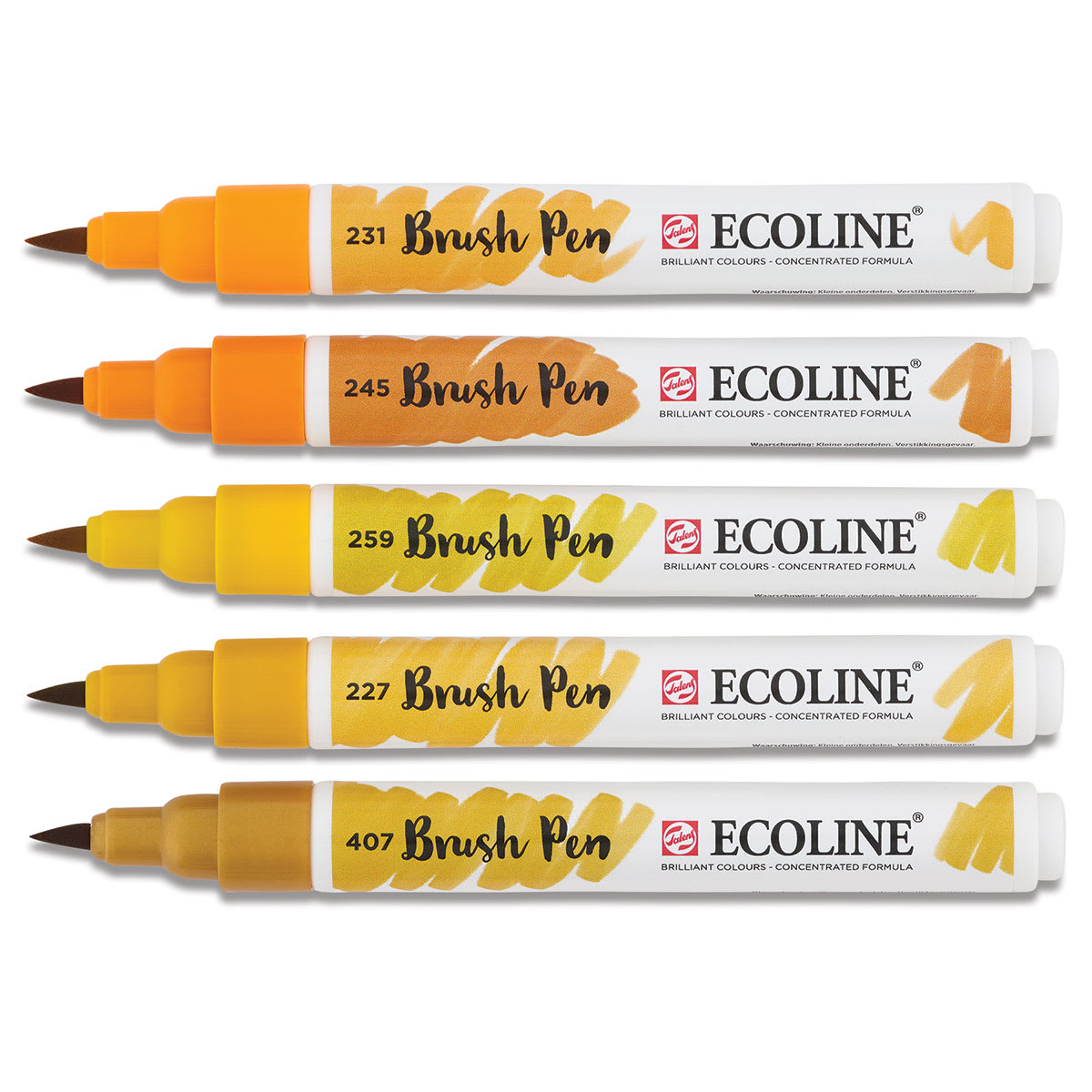 
Royal Talens Ecoline Brush Pen Marker Set- 5 Earth Tones