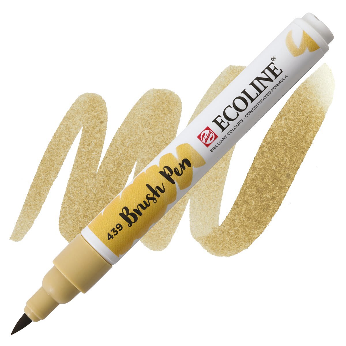 Royal Talens Ecoline Brush Marker - Sepia Light marker and swatch