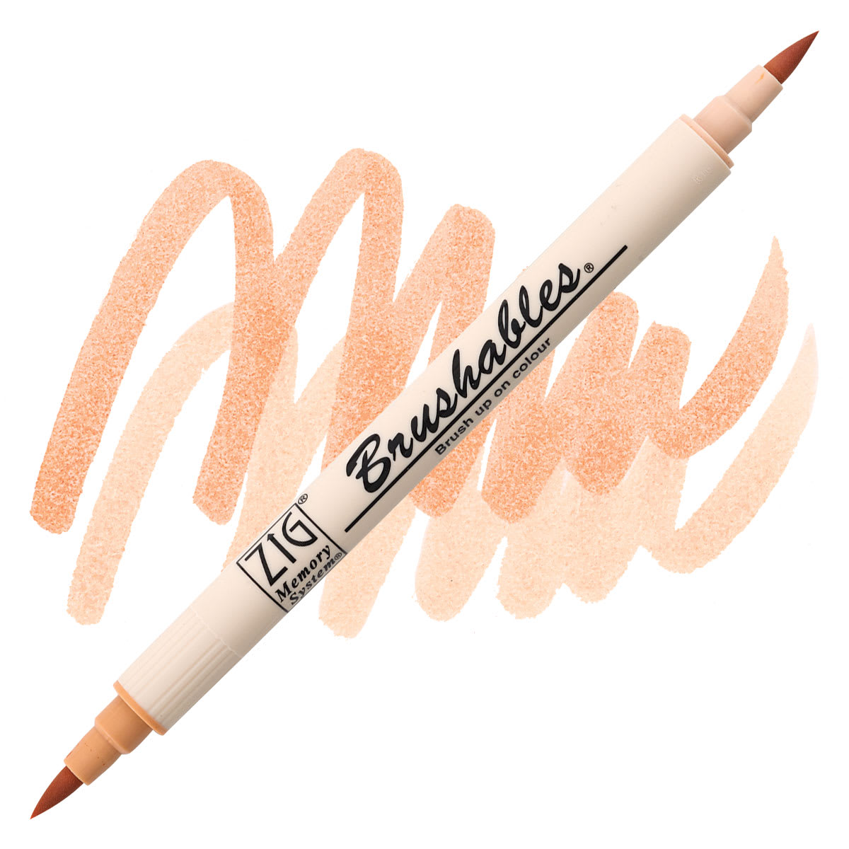 Zig Brushables Dual Tip Marker - Fawn marker and swatch