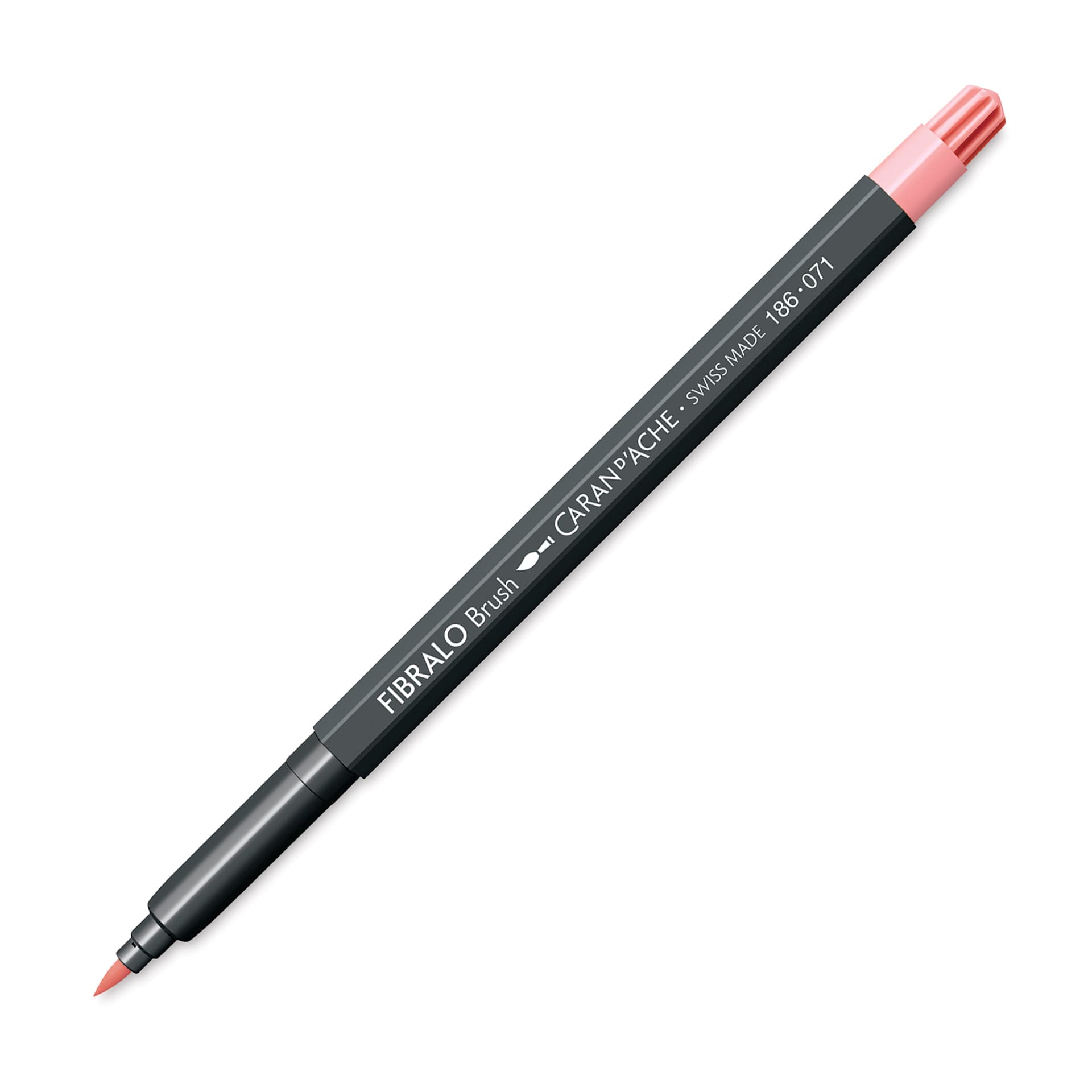 Caran d'Ache Fibralo Brush Marker - Salmon Pink