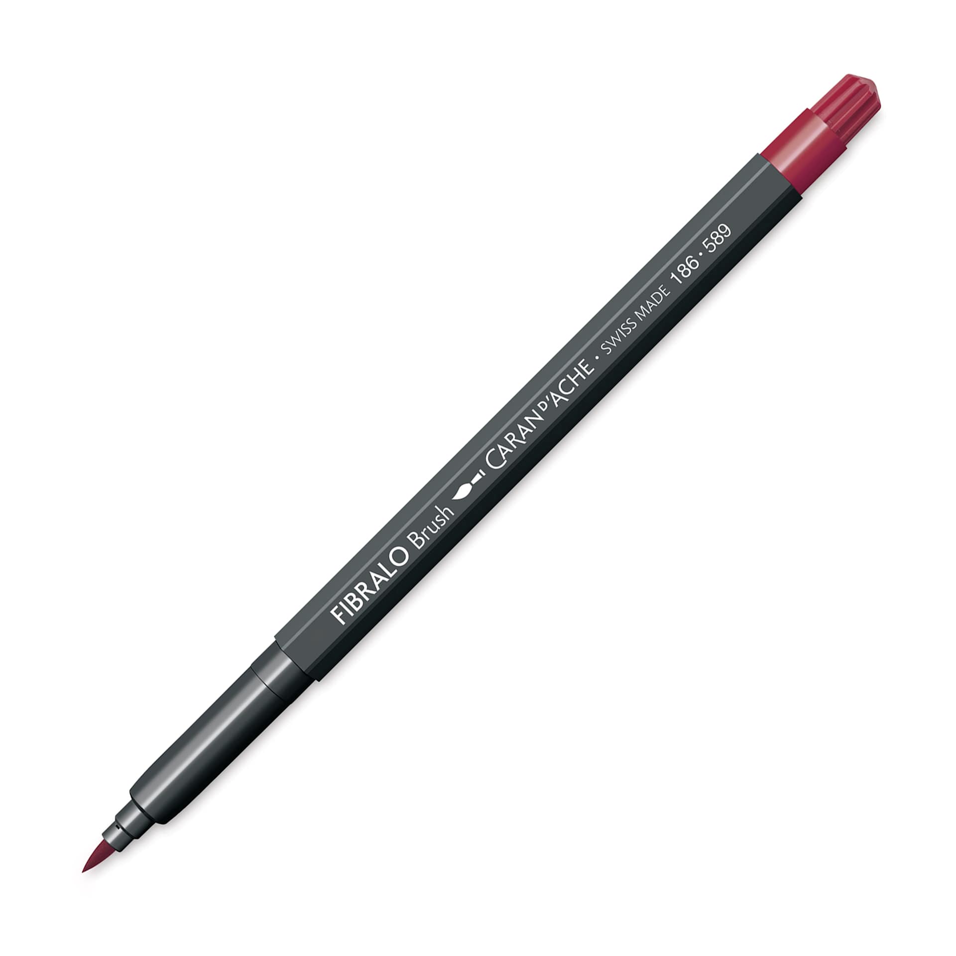 Caran d'Ache Fibralo Brush Marker - Crimson Alizarin Hue