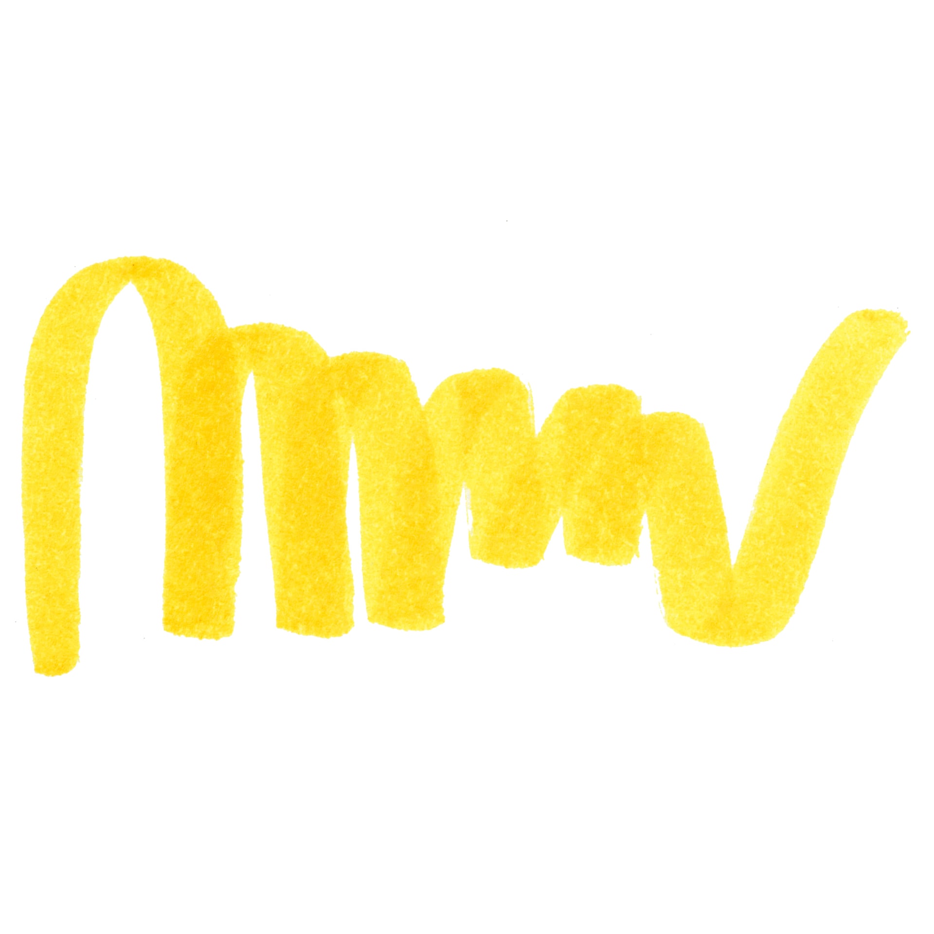 Caran d'Ache Fibralo Brush Marker - Yellow swatch