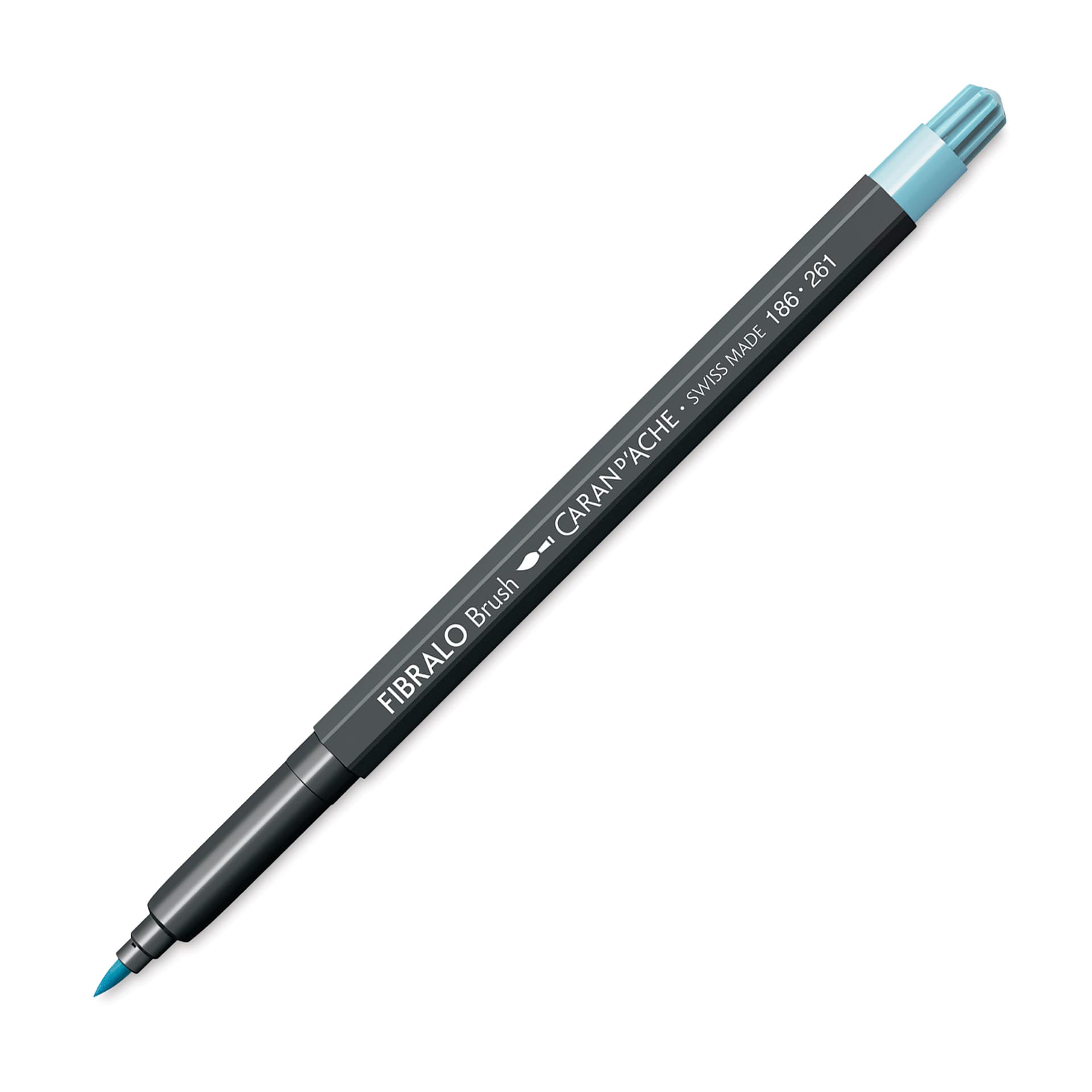Caran d'Ache Fibralo Brush Marker - Sky Blue