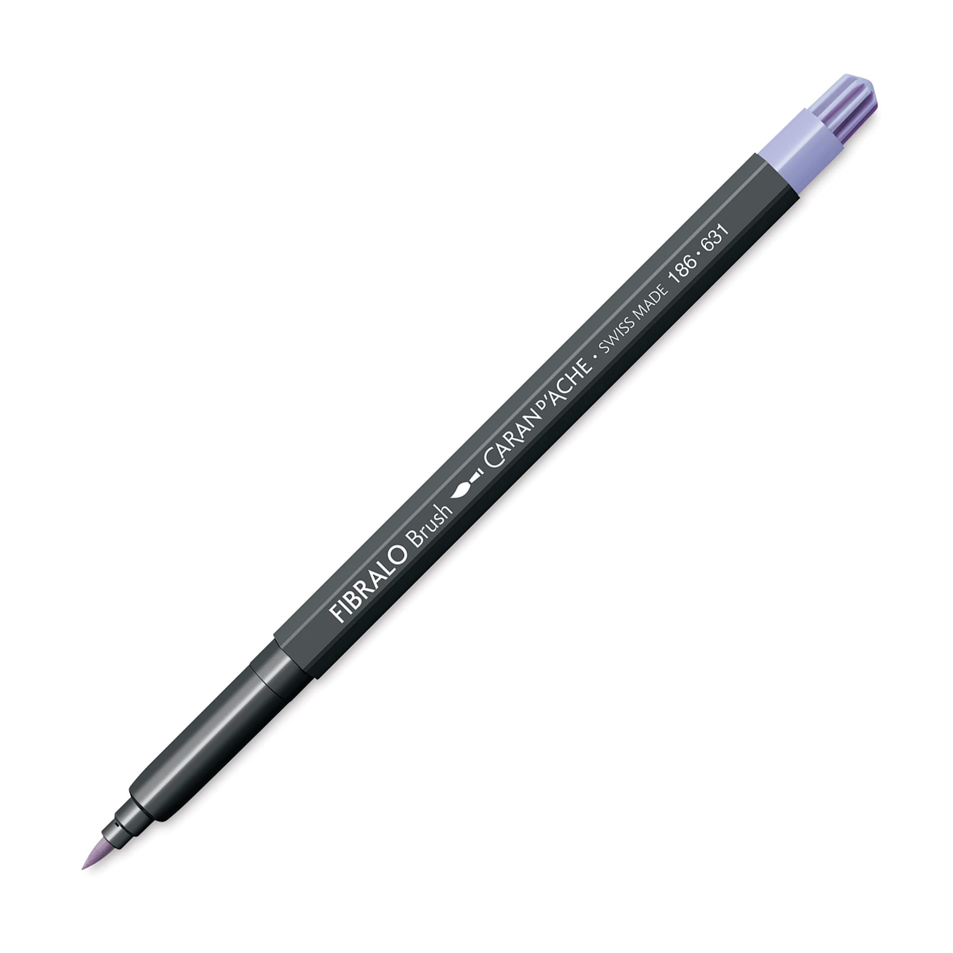 Caran d'Ache Fibralo Brush Marker - Light Ultramarine Violet