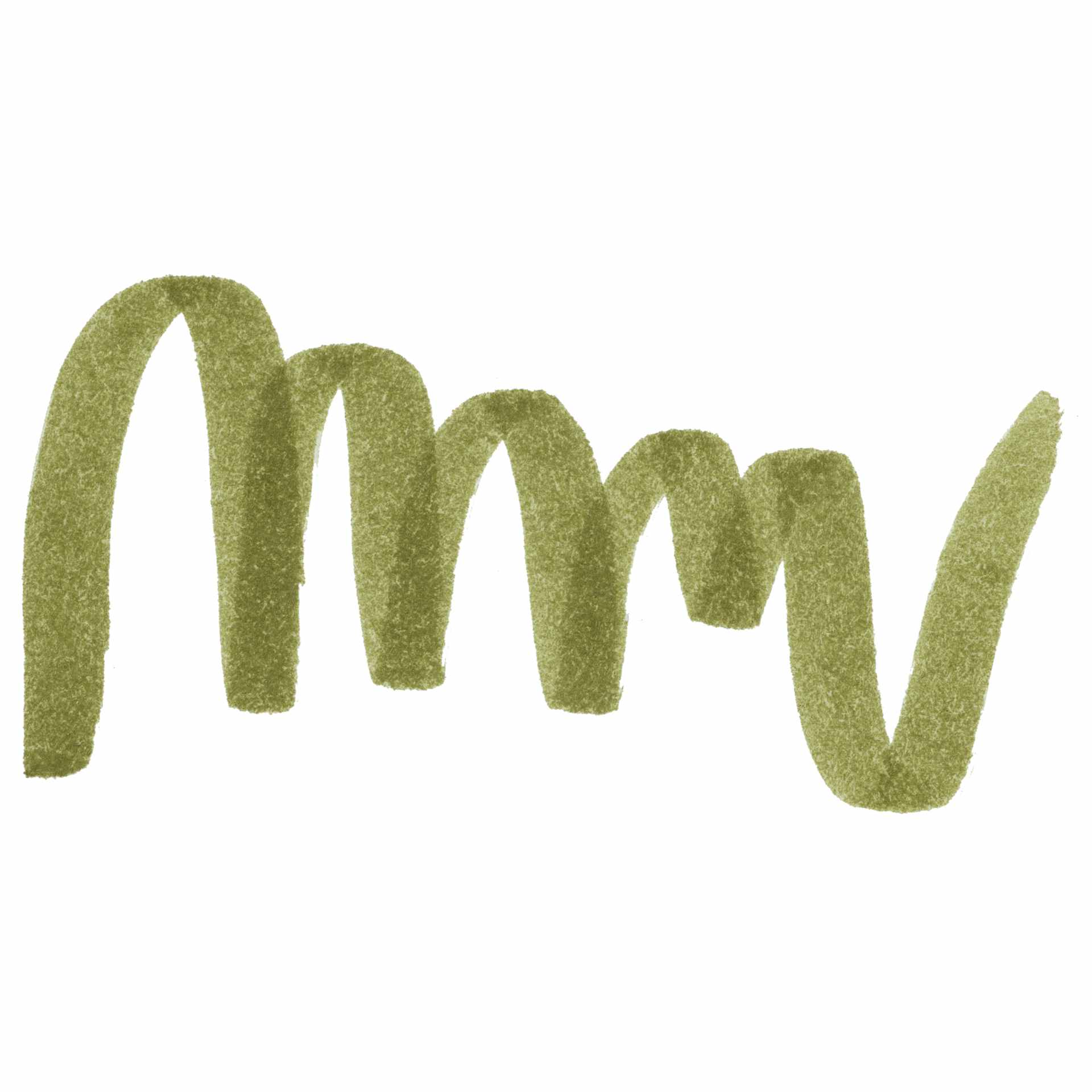 Caran d'Ache Fibralo Brush Marker - Dark Olive swatch