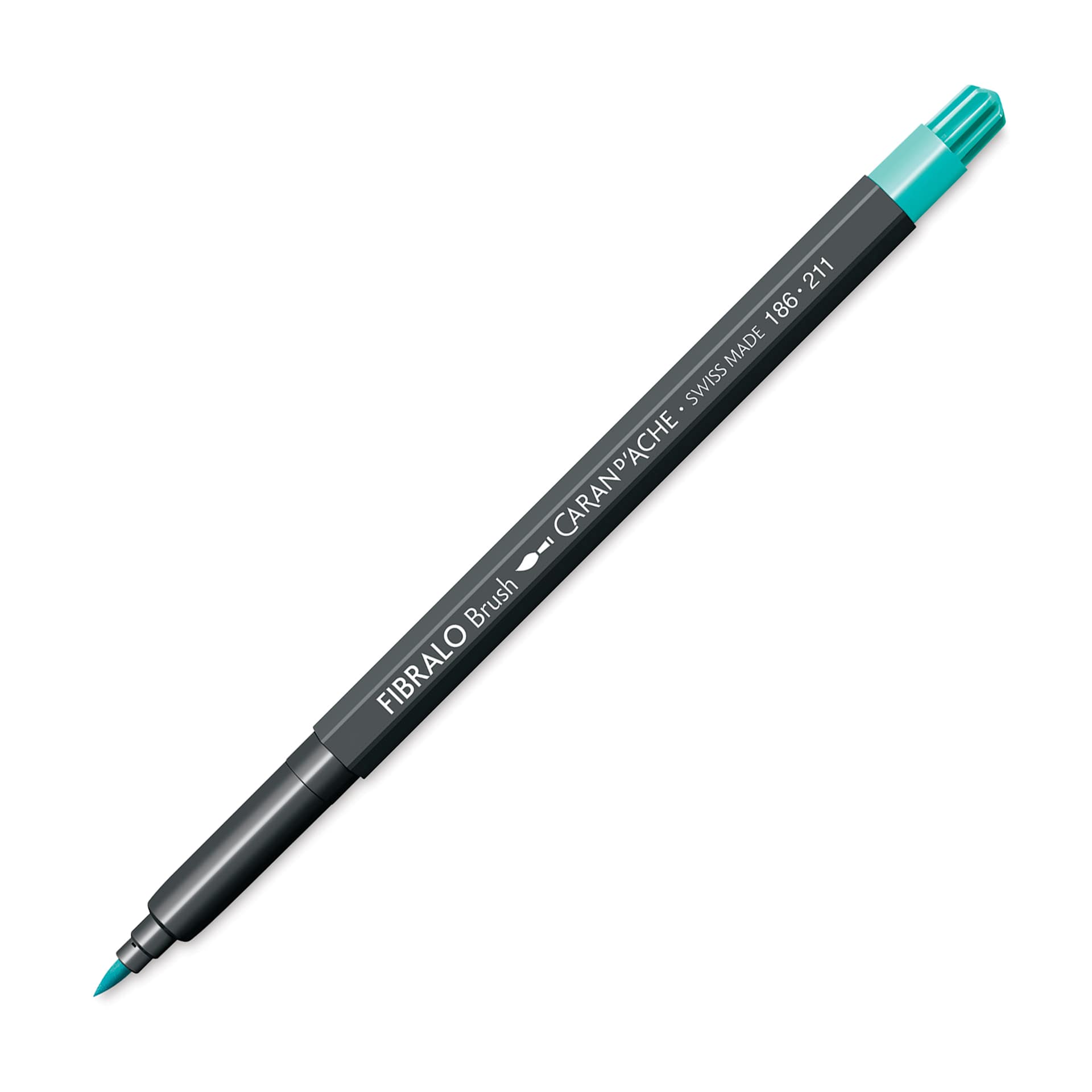 Caran d'Ache Fibralo Brush Marker - Jade Green
