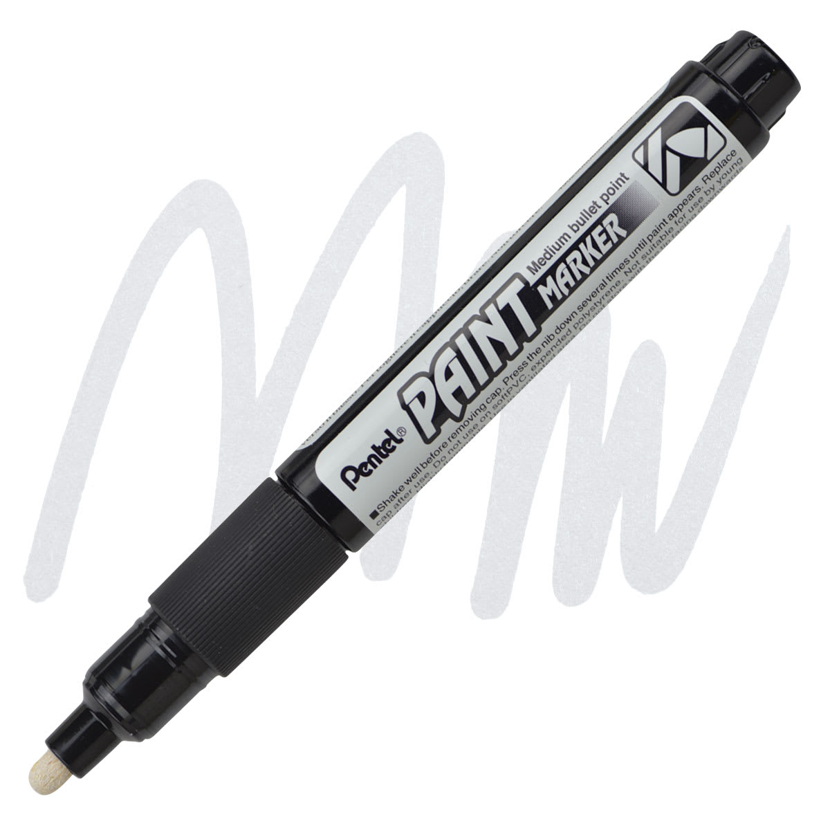 Pentel Paint Marker - White marker and swatch