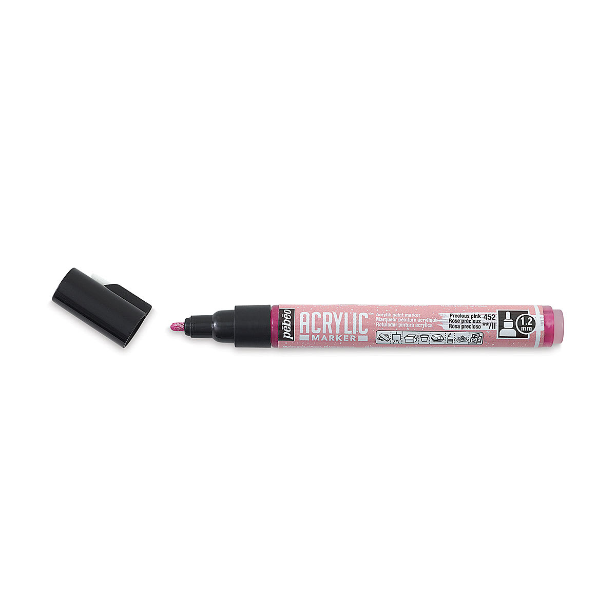 Pebeo Acrylic Marker - Precious Pink, 1.2 mm, Bullet Nib