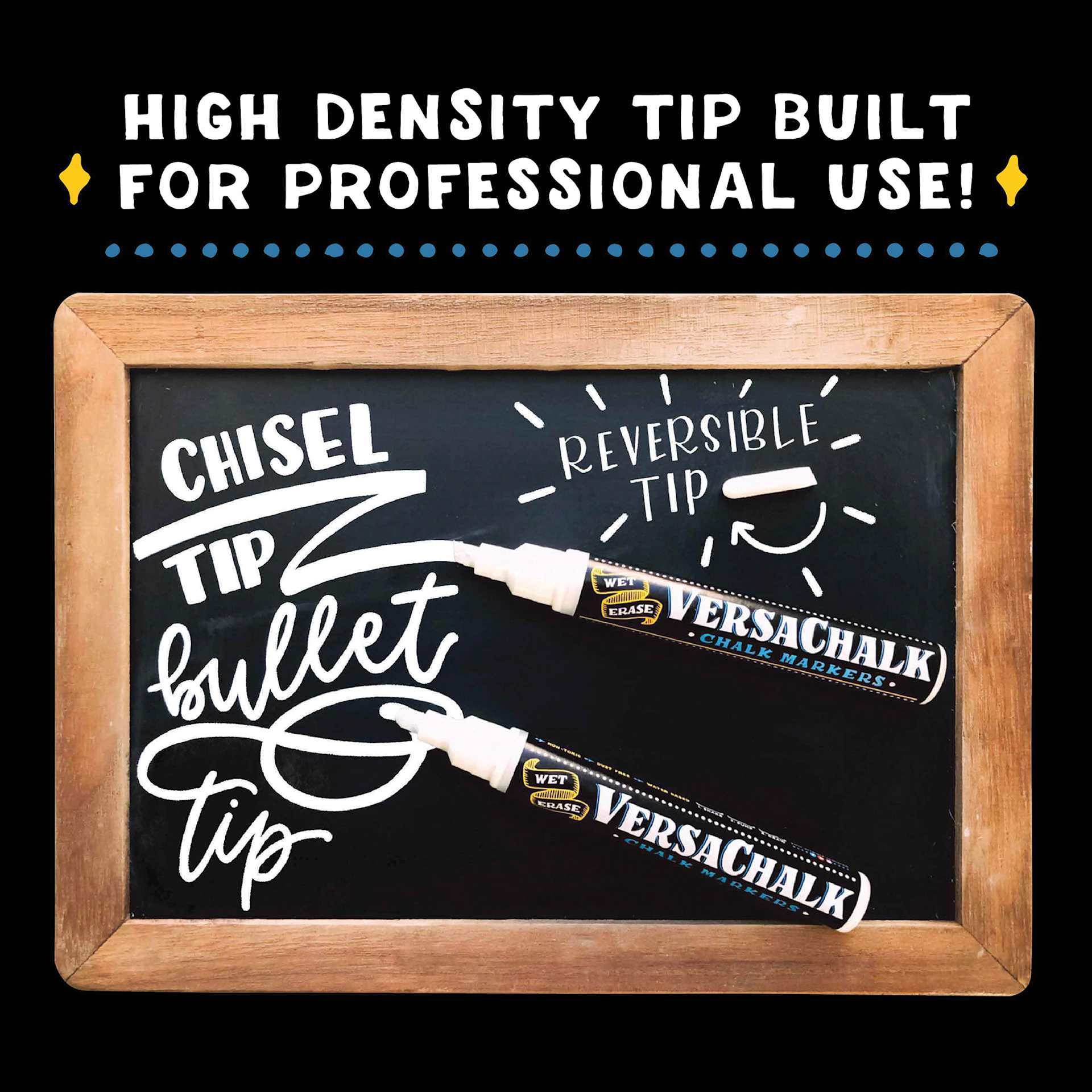 VersaChalk Liquid Chalk Markers (high density professional marker tip)