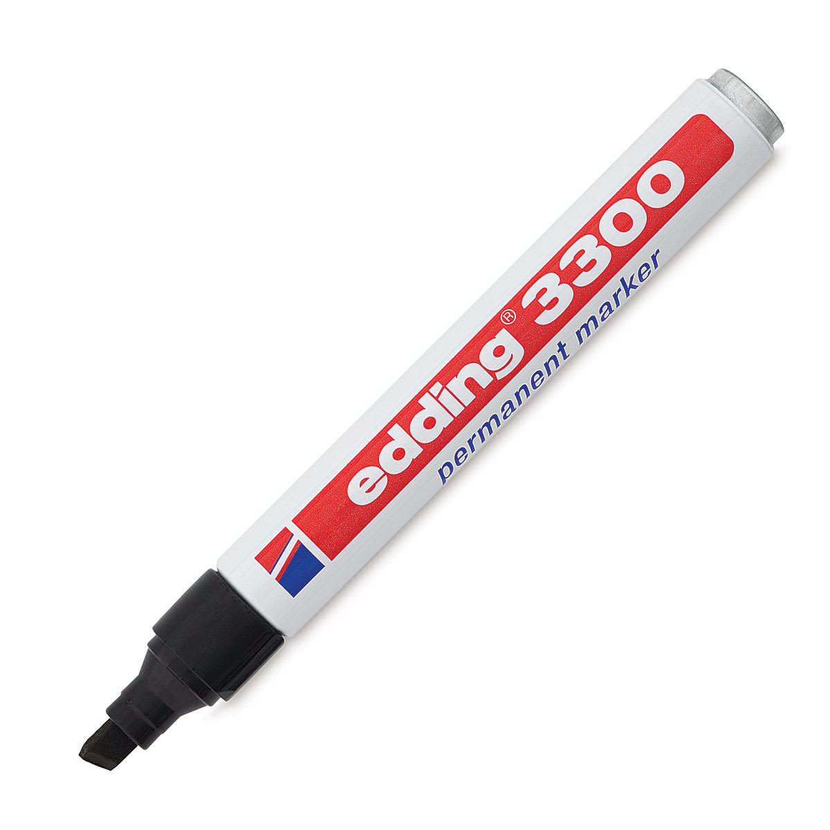 Edding Permanent Marker - Black, 3300, Chisel Nib, 1-5 mm Edding Permanent Marker - Black, 3300, Chisel Nib, 1-5 mm