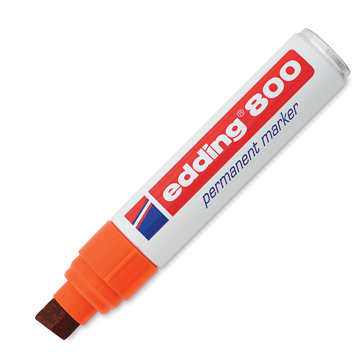 Edding Permanent Marker - Orange, 800, Chisel Nib, 4-12 mm Edding Permanent Marker - Orange, 800, Chisel Nib, 4-12 mm