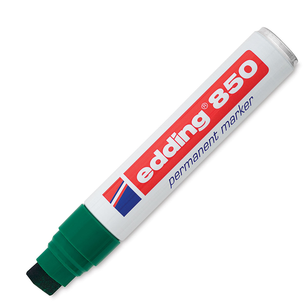 Edding Permanent Markers - Single uncapped 5-15 mm Chisel Nib Green Marker

