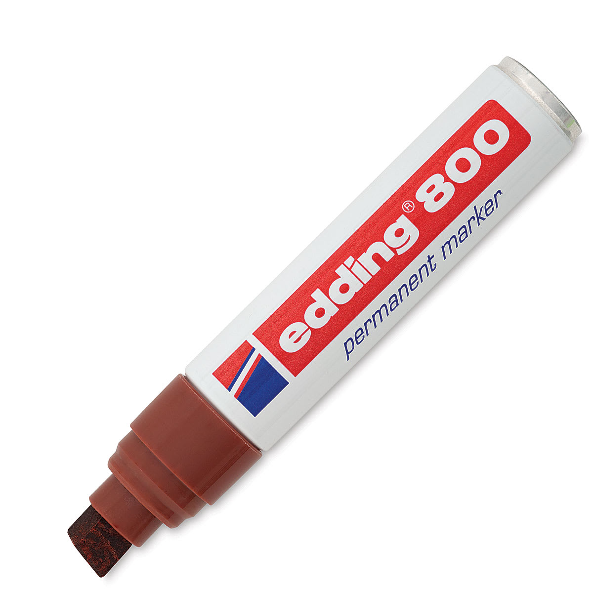 Edding Permanent Marker - Brown, 800, Chisel Nib, 4-12 mm