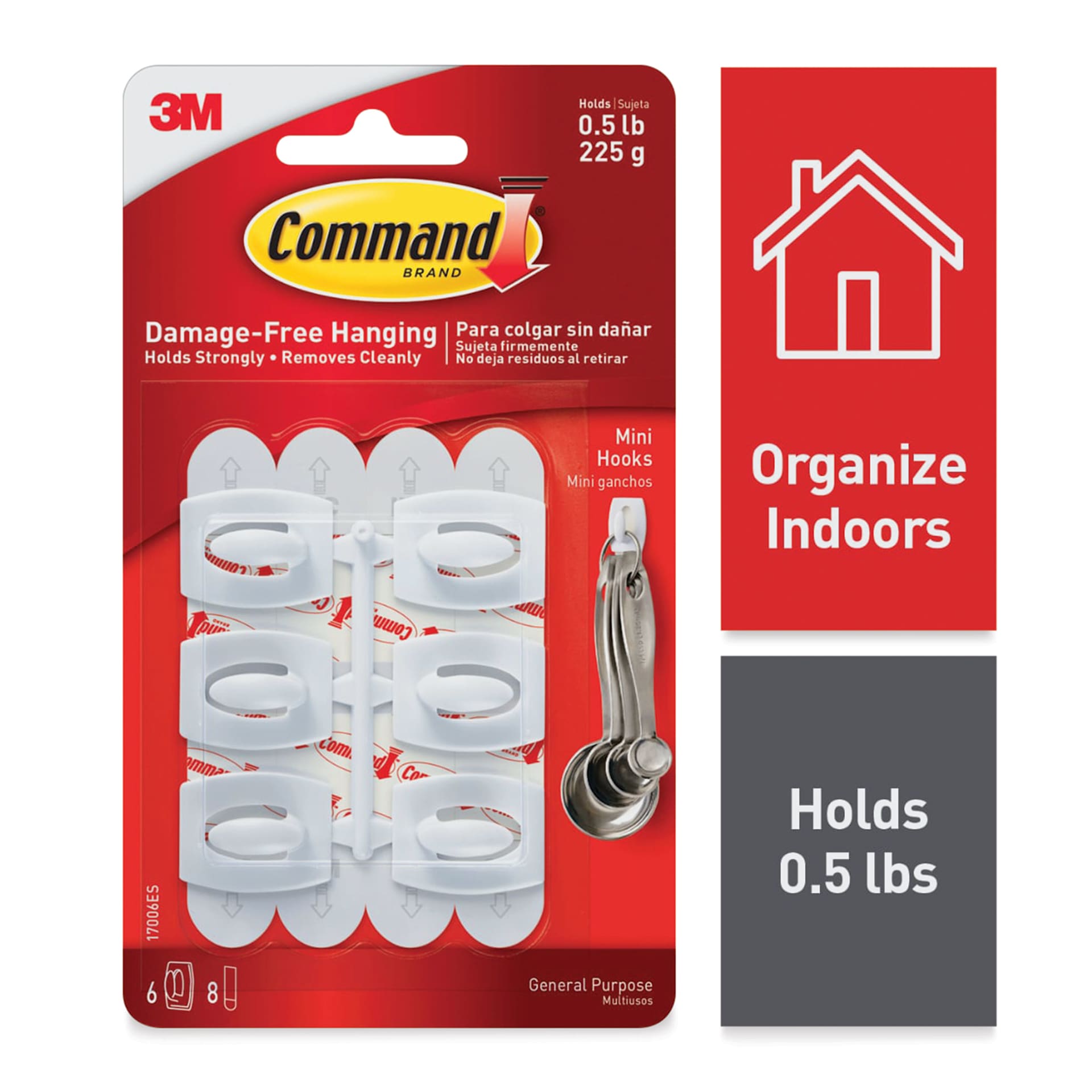 Organize Indoors, Holds 0.5 lbs