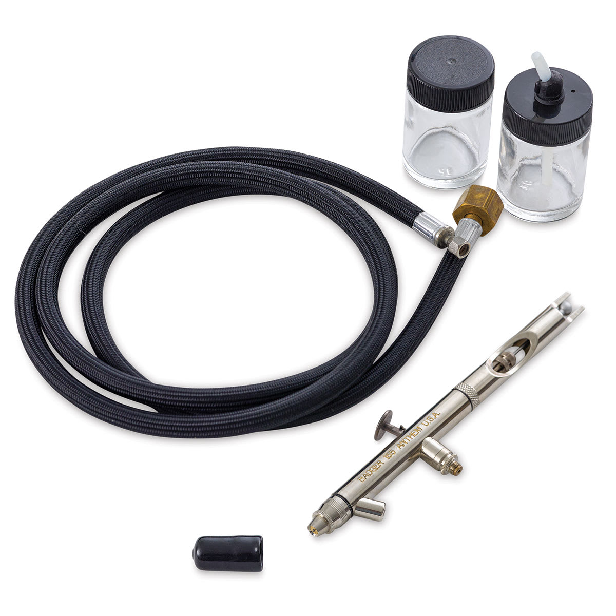 Badger Anthem 155 Double Action Airbrush - Components of Airbrush Set with 4' Air Hose Badger Anthem 155 Double Action Airbrush - Components of Airbrush Set with 4' Air Hose