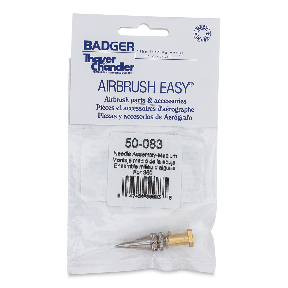Badger 350 Airbrush Needle Assembly - Medium Needle Assembly in package