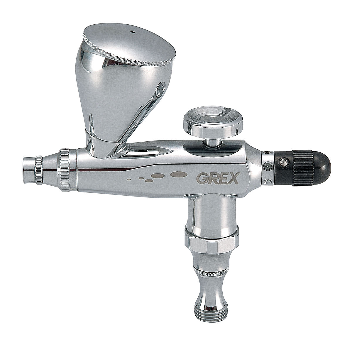 Grex Genesis Series Single Action Airbrush - Side view of airbrush