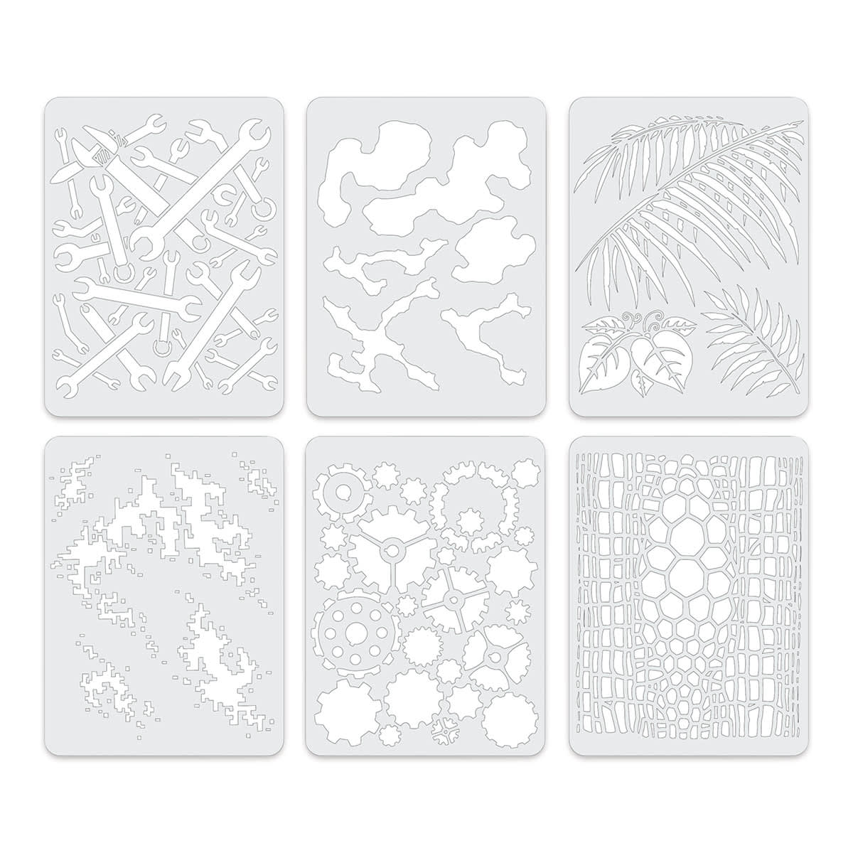Iwata Artool Freehand Template - Set of 6, Kustom FX 4 Mini