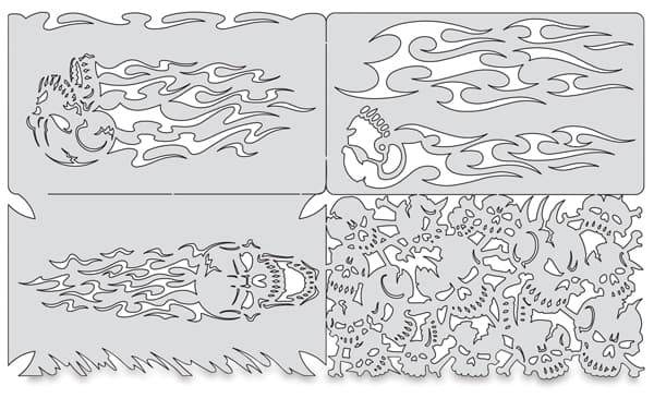 Skullophenia Nano Templates - Set of 4 