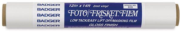 Gloss Foto/Frisket Film - 12 inch wide roll shown horizontally