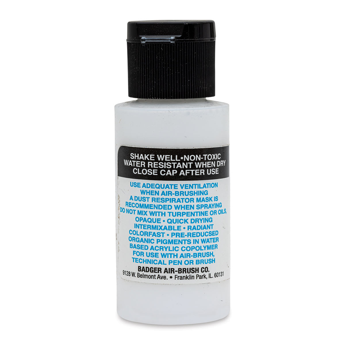 Badger Air-Opaque Airbrush Color - 1 oz, White - back