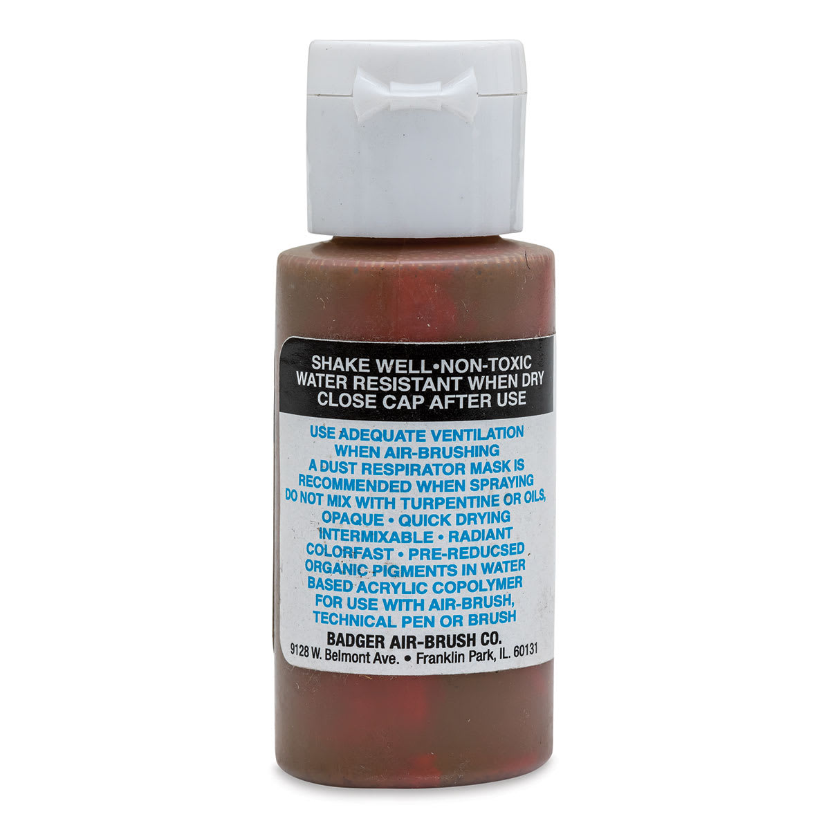 Badger Air-Opaque Airbrush Color - 1 oz, Burnt Sienna