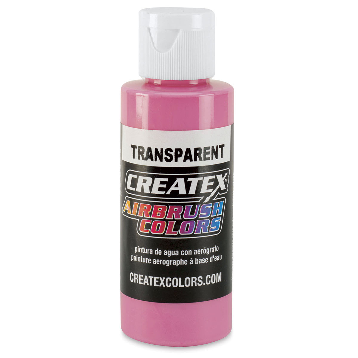 Createx Airbrush Color - 2 oz, Transparent Flamingo Pink