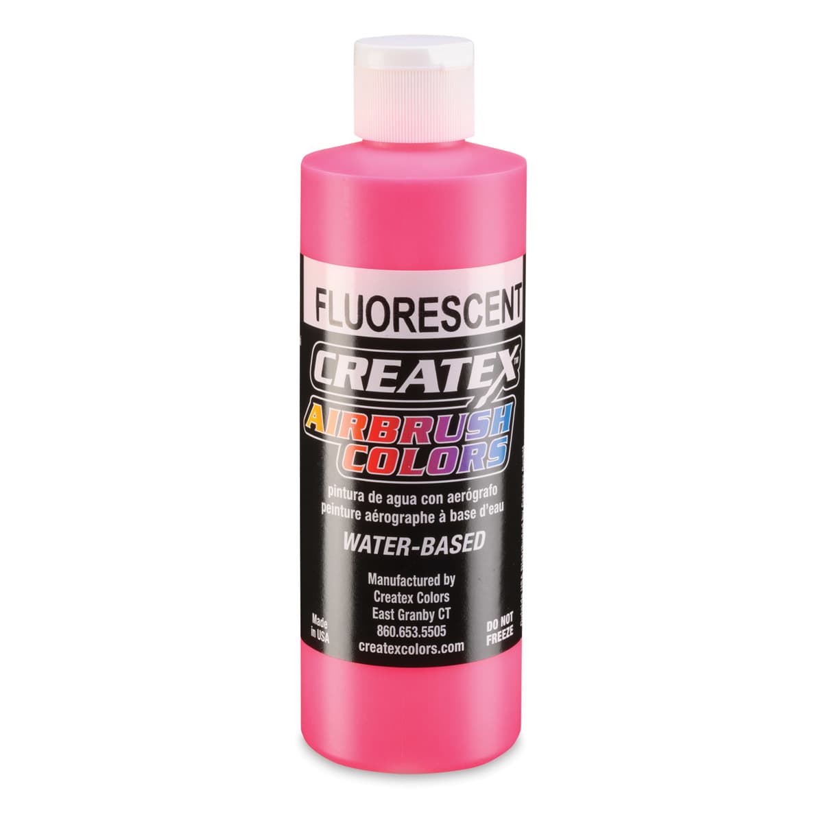 Createx Airbrush Color - 8 oz, Fluorescent Hot Pink