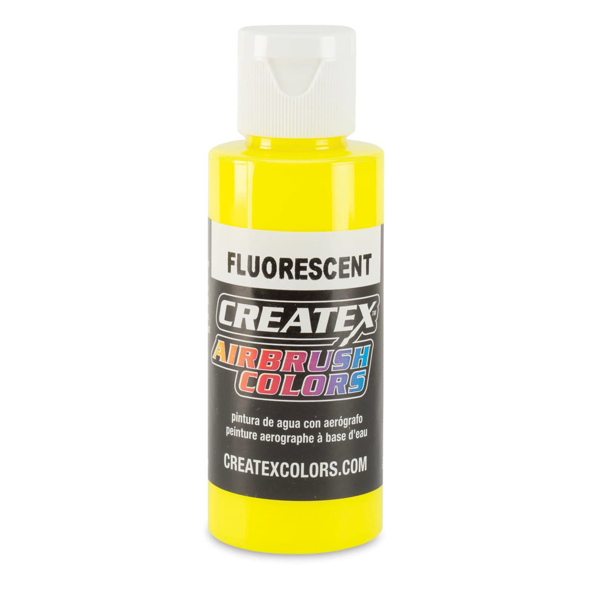 Createx Airbrush Color - 2 oz, Fluorescent Yellow