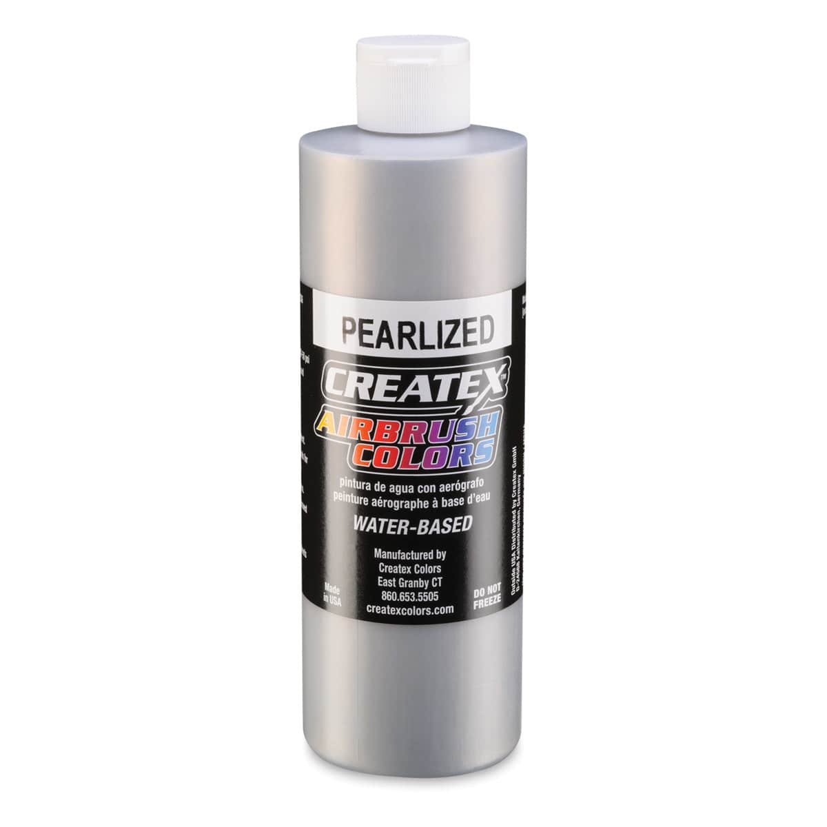 Createx Airbrush Color - 16 oz, Pearl Silver