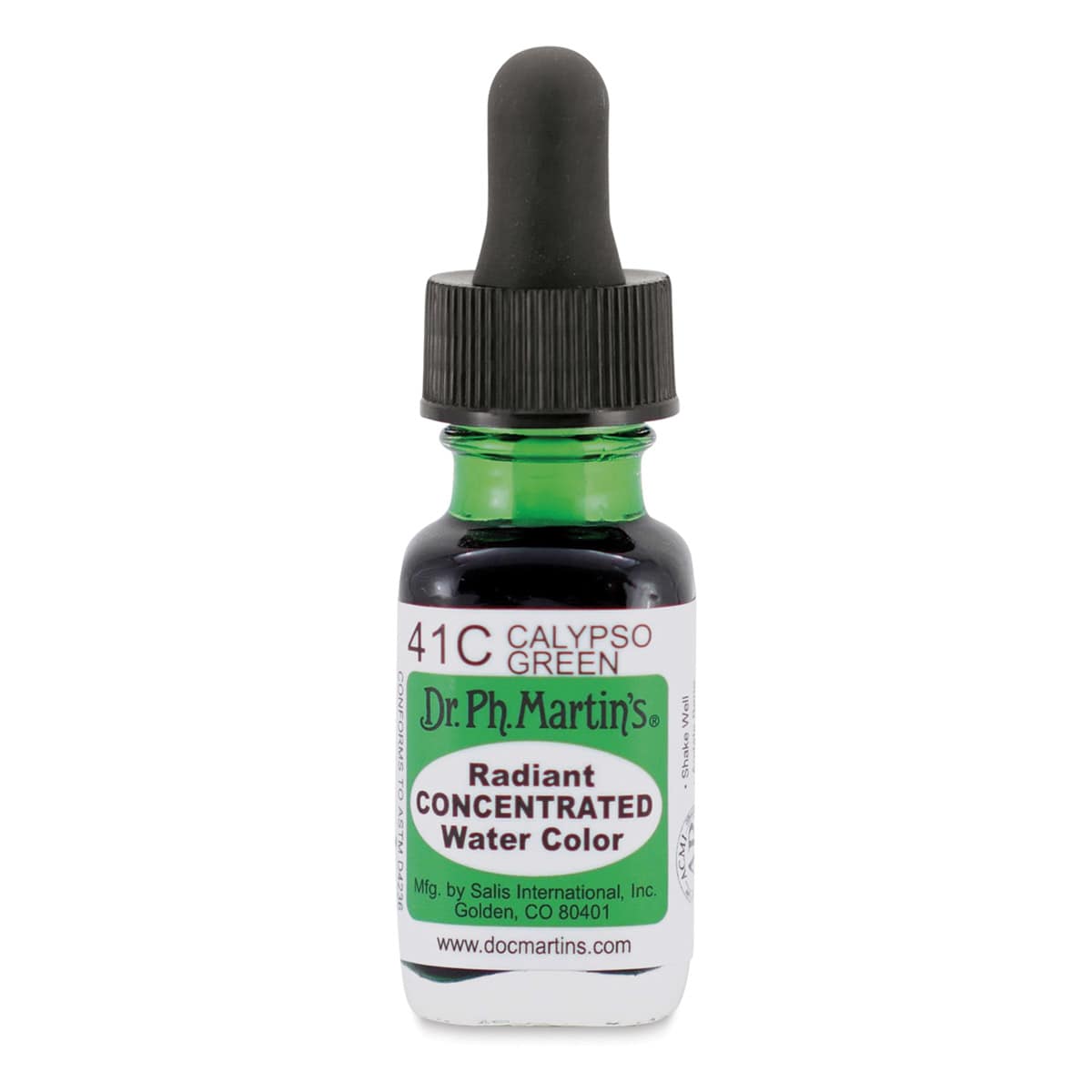 Dr. Ph. Martin's Radiant Concentrated Individual Watercolor - 1/2 oz, Calypso Green