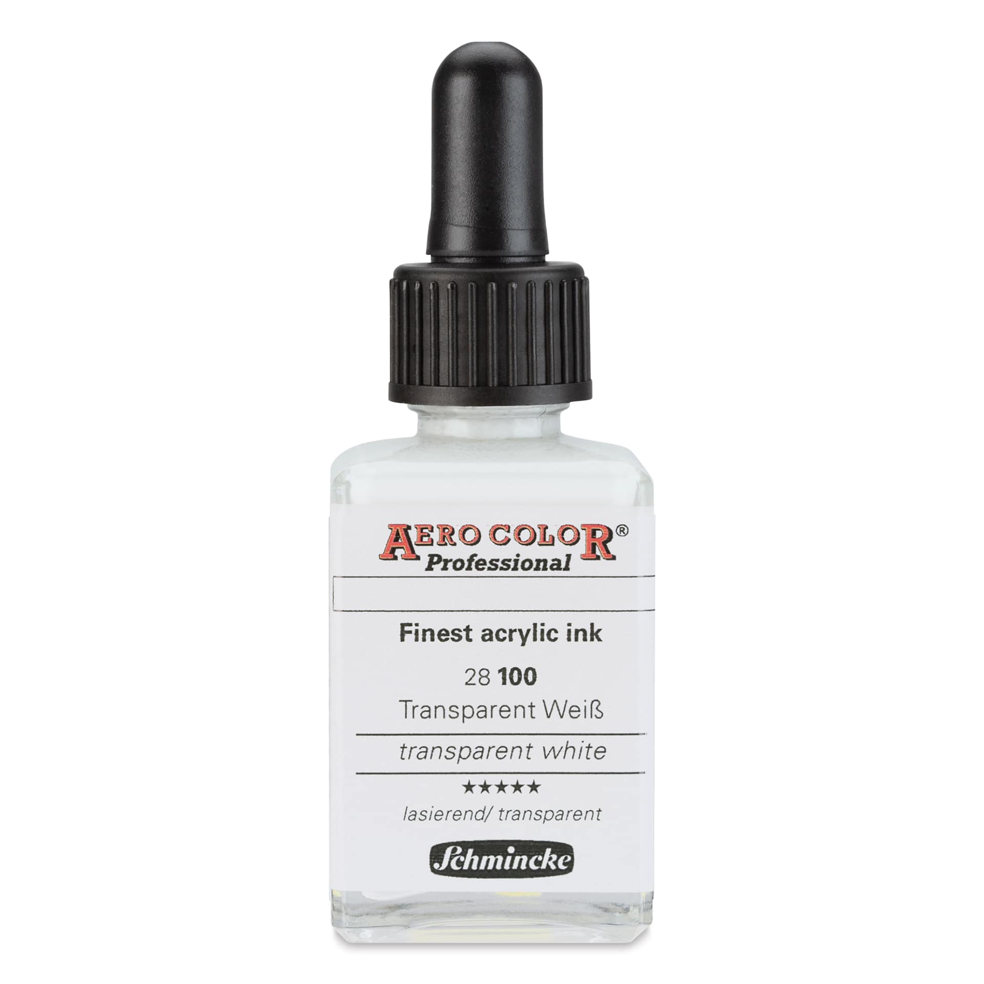 Schmincke Aero Color Professional Airbrush Color - 28 ml, Transparent White