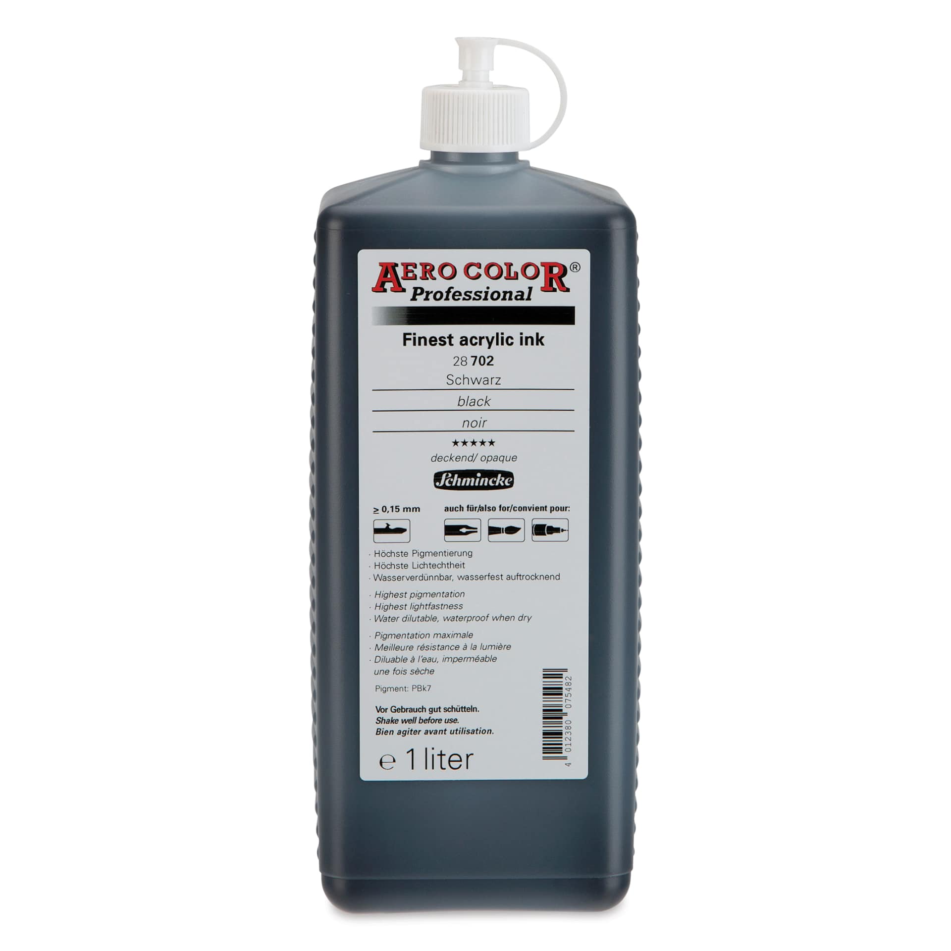 Schmincke Aero Color Professional Airbrush Color - 1 L, Black