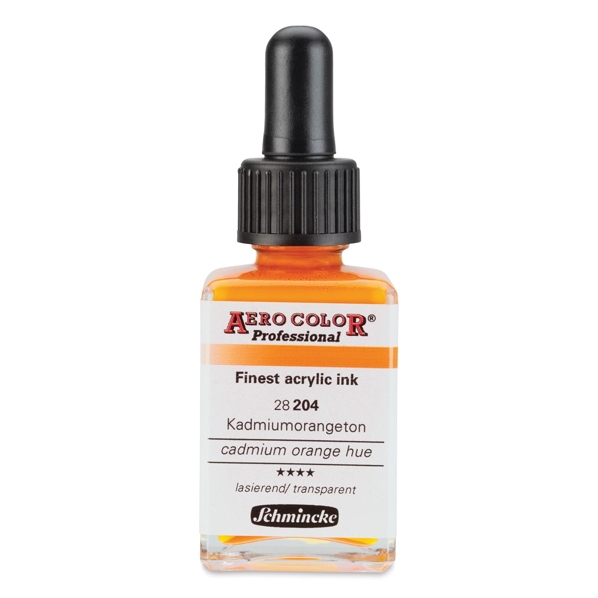 Schmincke Aero Color Professional Airbrush Color - 28 ml, Cadmium Orange Hue