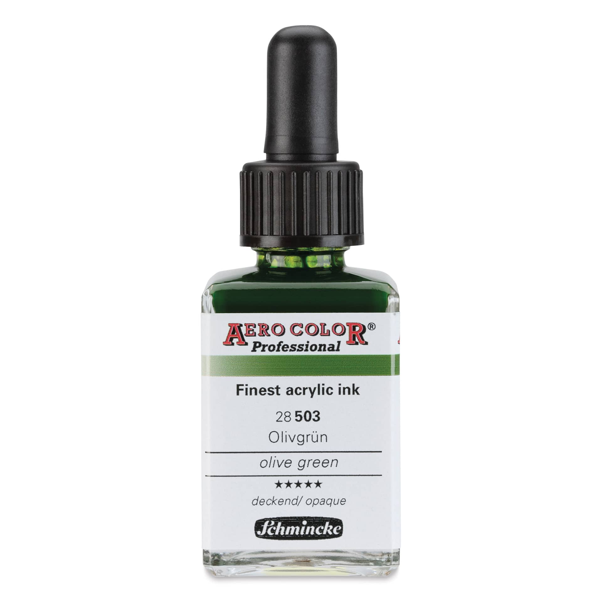 Schmincke Aero Color Professional Airbrush Color - 28 ml, Olive Green