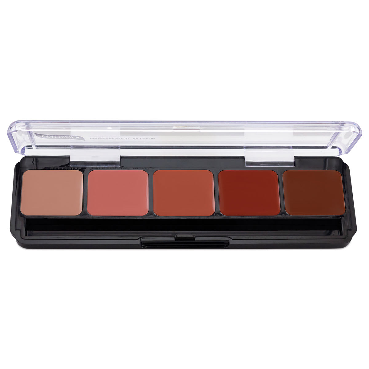 Graftobian Lip Palettes - Front view of open Fashion palette
