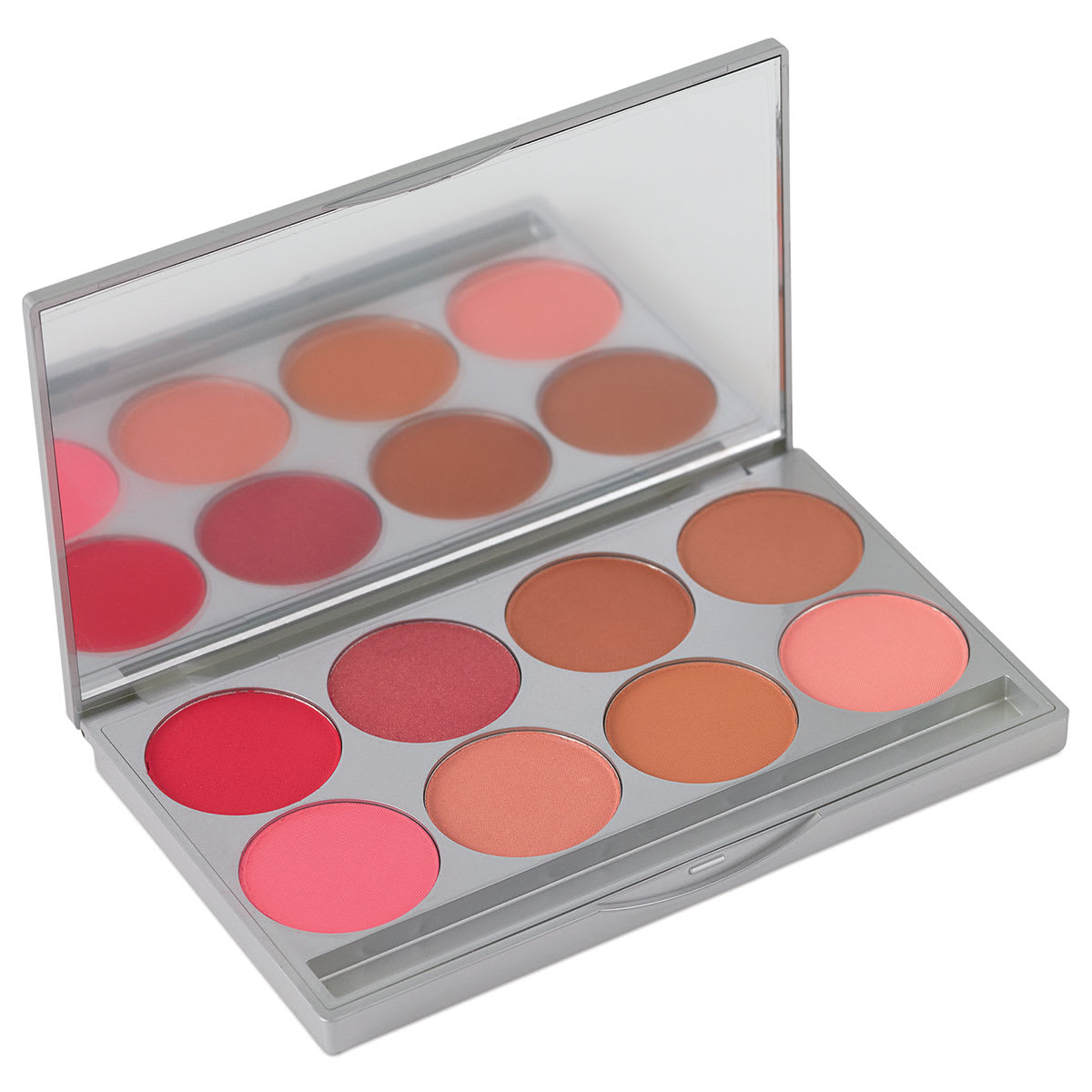 Graftobian Powder Blush Palettes - Warm Palette package open showing 8 colors