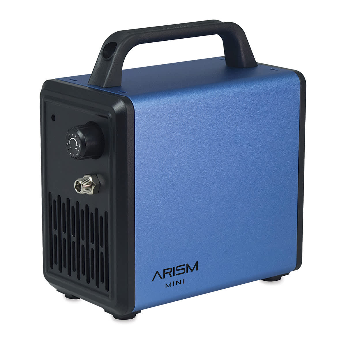 Sparmax Arism Mini Compressor - Angled view of Sky Blue Compressor