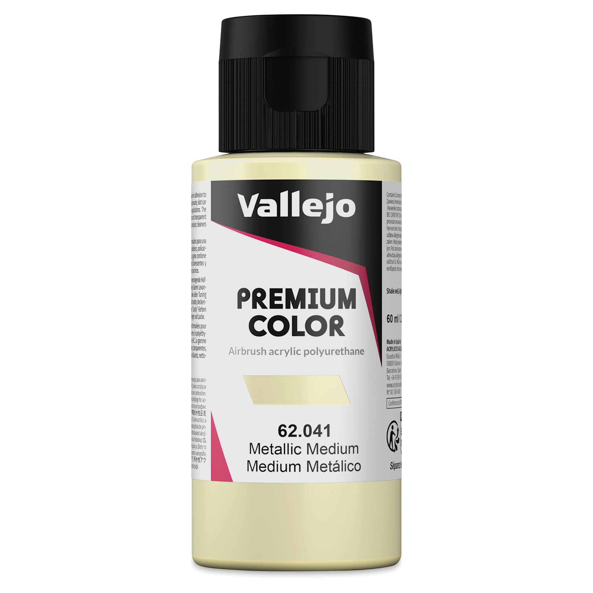 Vallejo Premium Color Metallic Airbrush Medium - 60 ml
