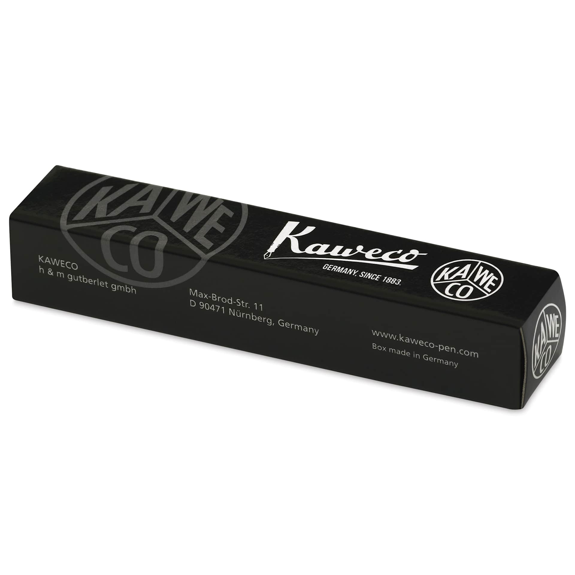 Kaweco Classic Sport Clutch Pencil - White - front of packaging, angled