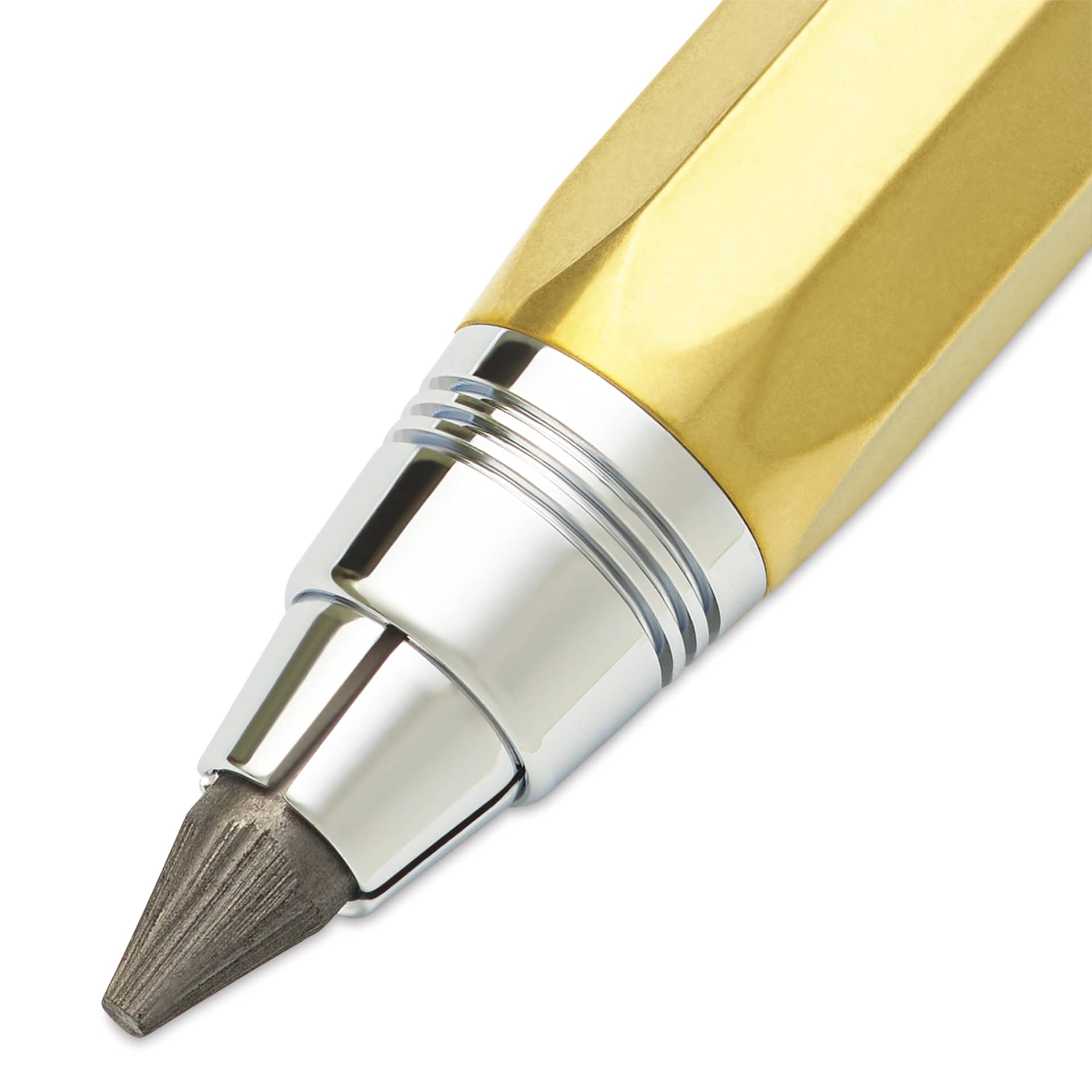 Kaweco Sketch Up Clutch Pencil - Brass, 5.6 mm, 5B, close-up of the lead